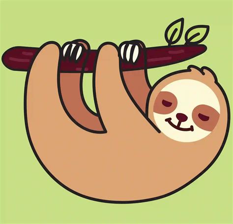 cartoon sloth|cartoon sloth easy to draw.